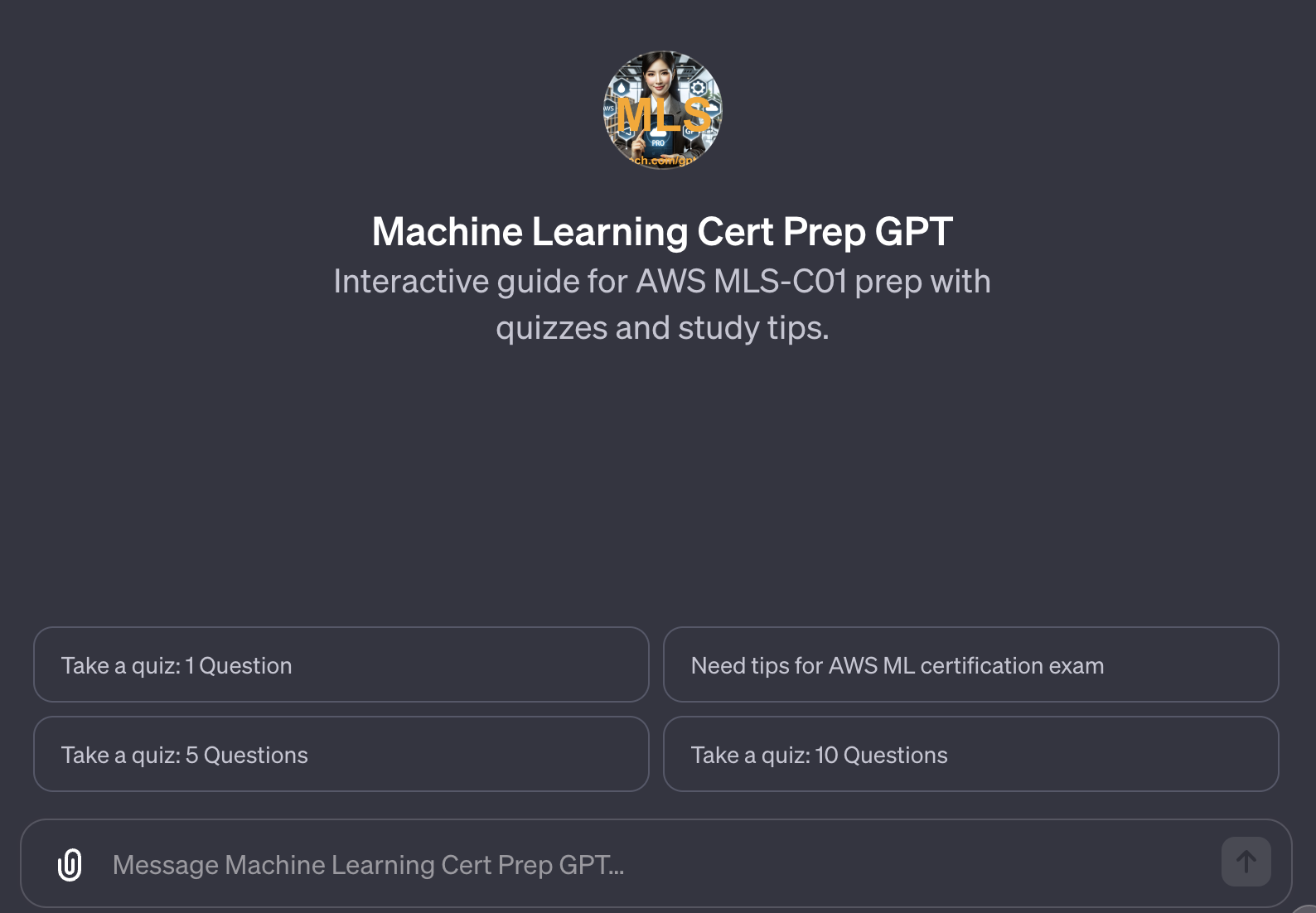 Djamgatech GPT Store:: AWS Machine Learning Specialty Certification GPT